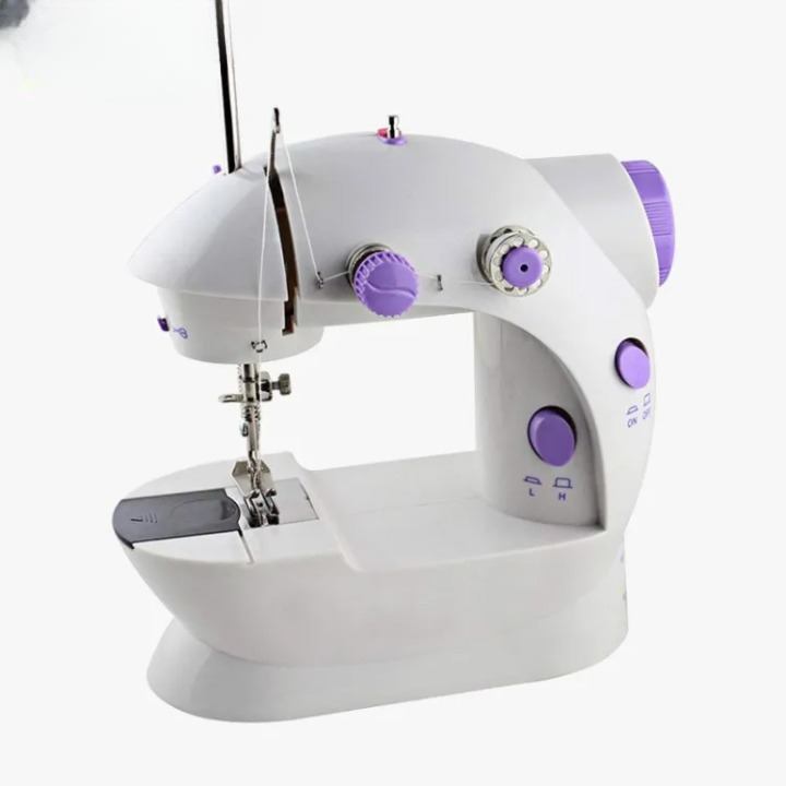 Mini Dual-Speed Electric Sewing Machine with Foot Pedal