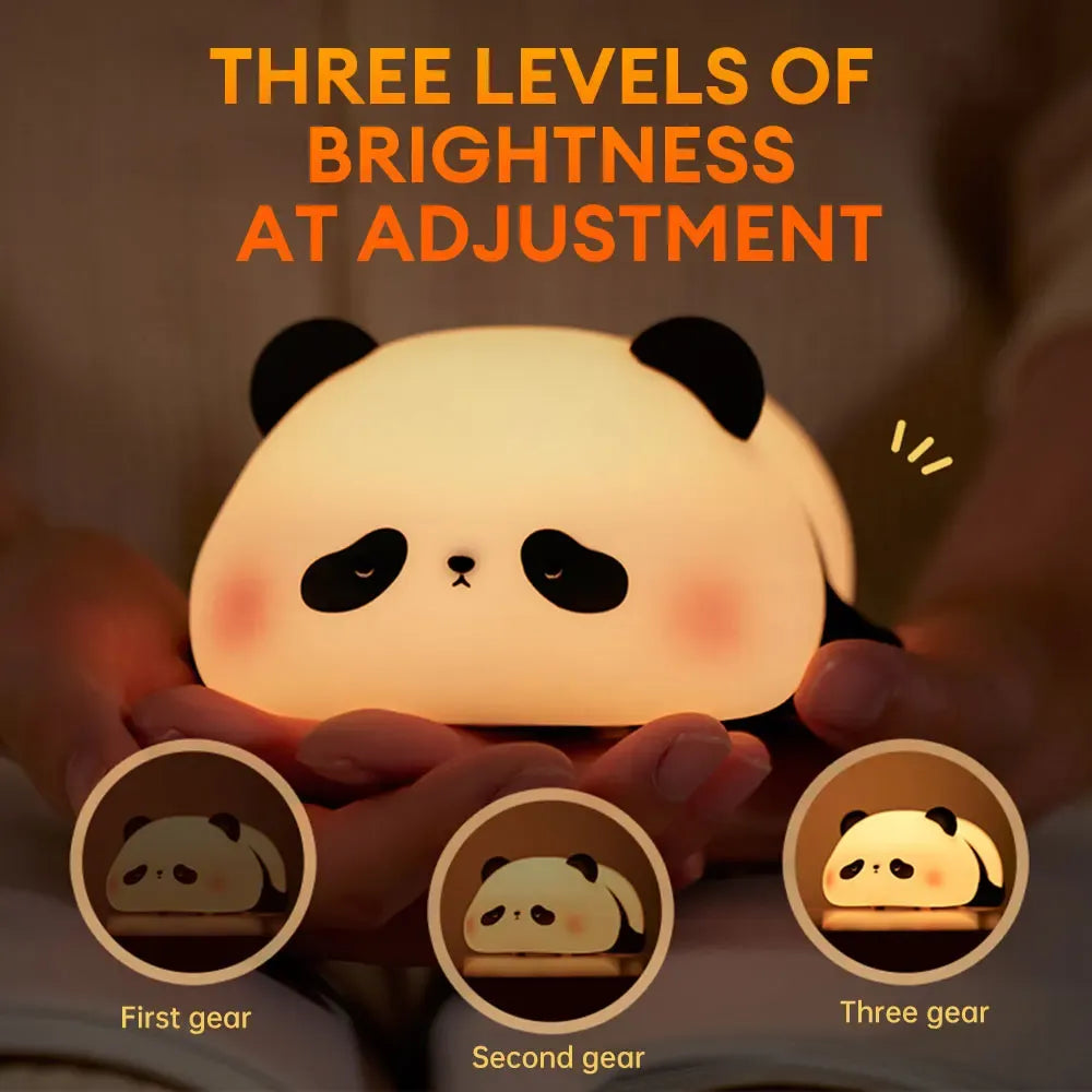 Cute Panda Silicone Night Light – Soft & Child Safe