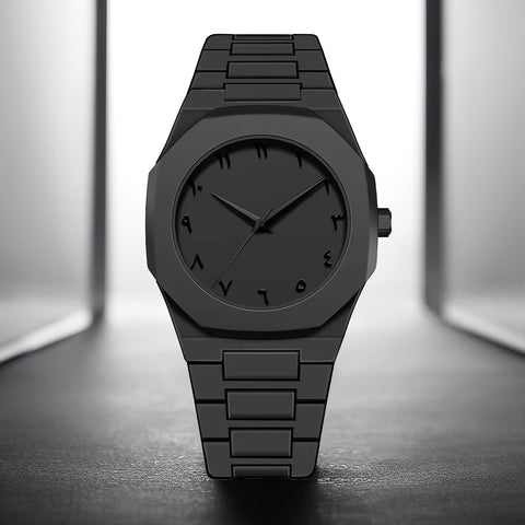 Premium Black Aura Quartz Watch