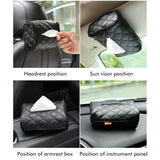 Luxury Leather Car Napkin Holder – Sleek, easy access & secure fit
