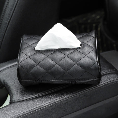 Luxury Leather Car Napkin Holder – Sleek, easy access & secure fit