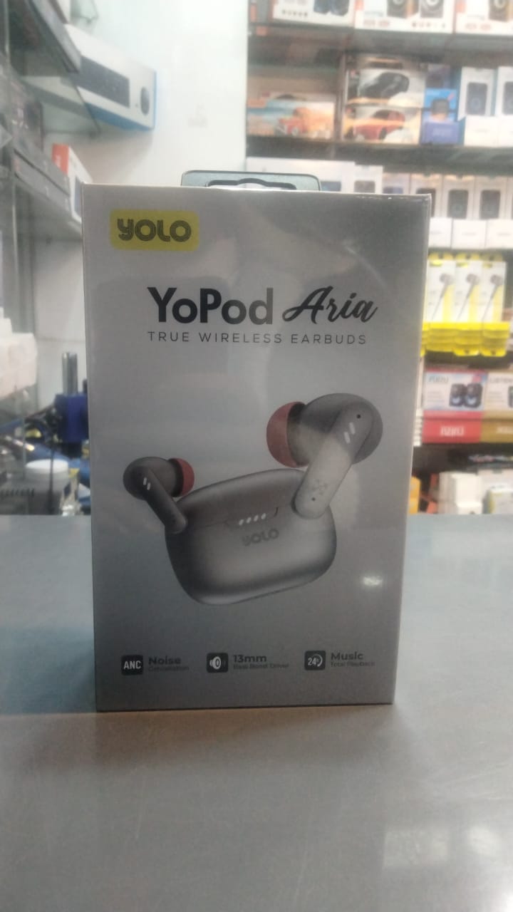 Yolo Aria Earbuds – ANC, 13mm Bass, 24H Playback | BT 5.3