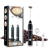 Rechargeable 2-in-1 Coffee & Egg Beater – 3-Speed Electric Frother