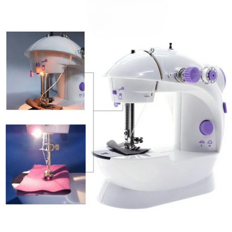 Mini Dual-Speed Electric Sewing Machine with Foot Pedal