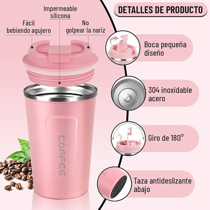 Stylish Leak-Proof Coffee Cup – Durable for Home, Office & Travel