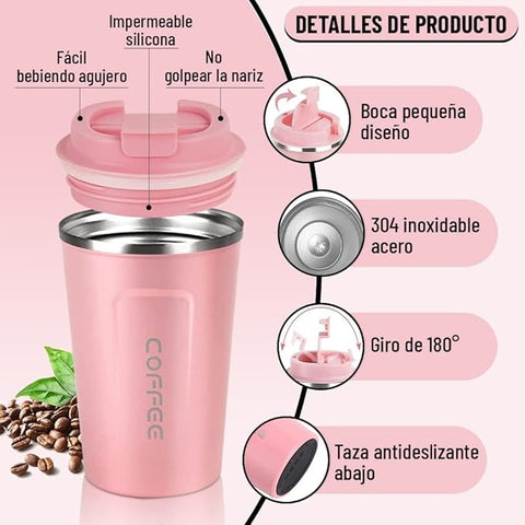 Stylish Leak-Proof Coffee Cup – Durable for Home, Office & Travel