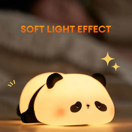 Cute Panda Silicone Night Light – Soft & Child Safe